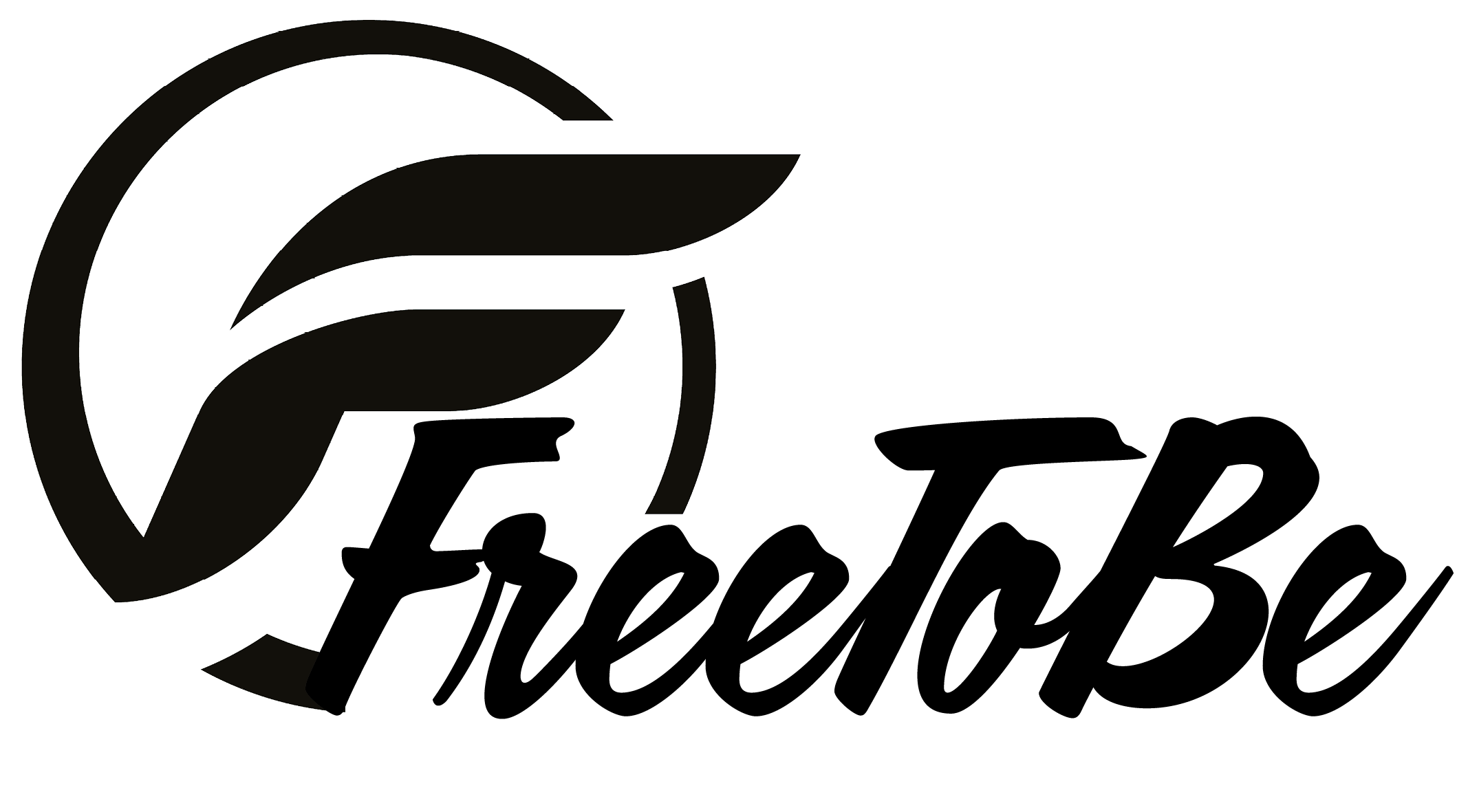 free-to-be logo black